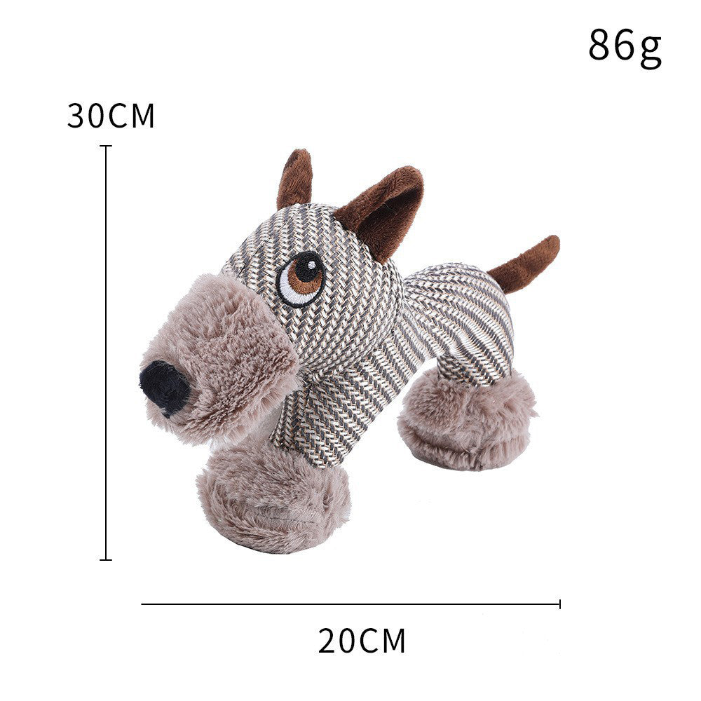 Large Dog Plush Toy – Squeaky Interactive Chew