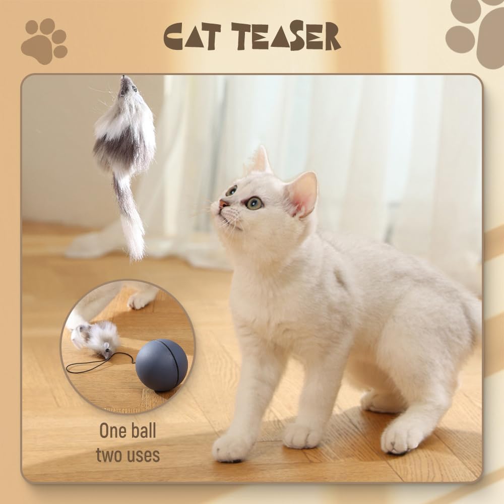 Interactive Cat Ball Toy – Automatic Smart Rolling