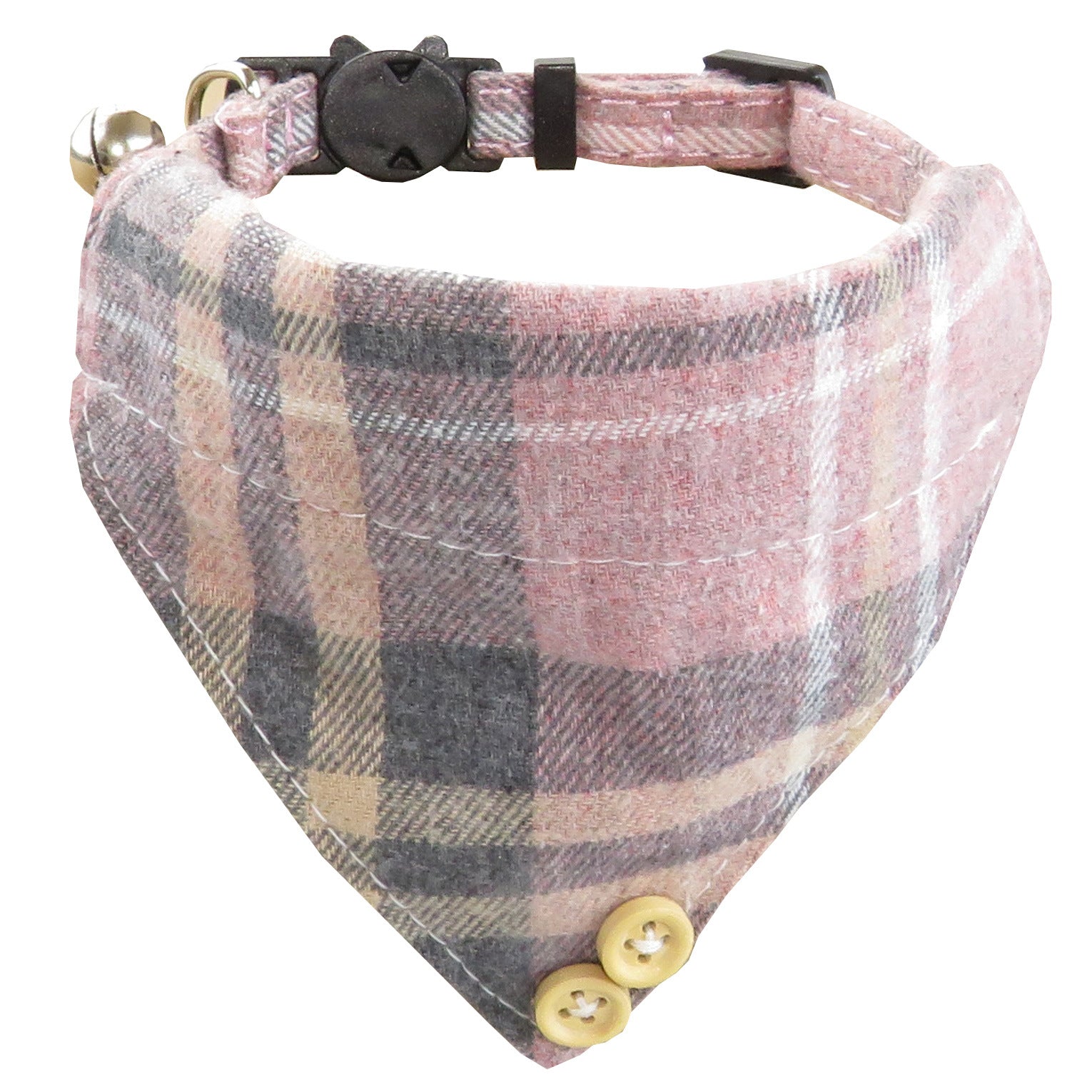 Plaid Bow Tie pet Collar – Adjustable Breakaway Design