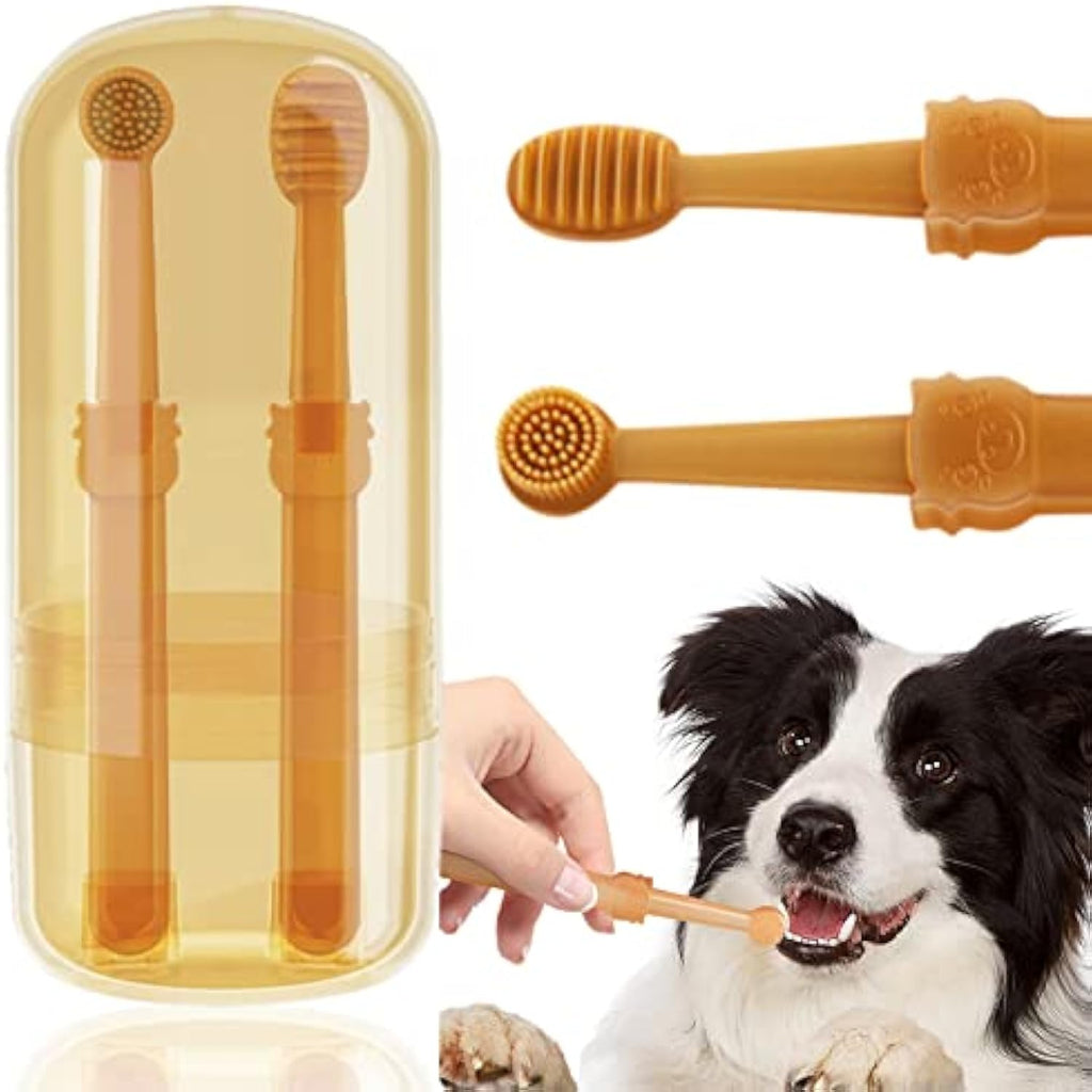 360° Silicone Pet Toothbrush for Easy Dental Care