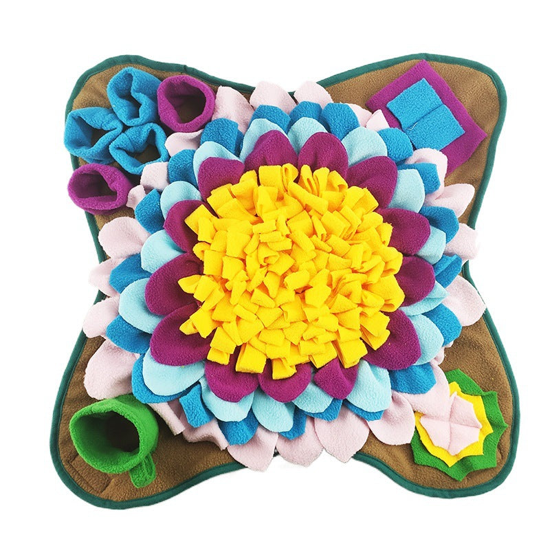 Dog Foraging Mat – Sunflower Puzzle Treat Game