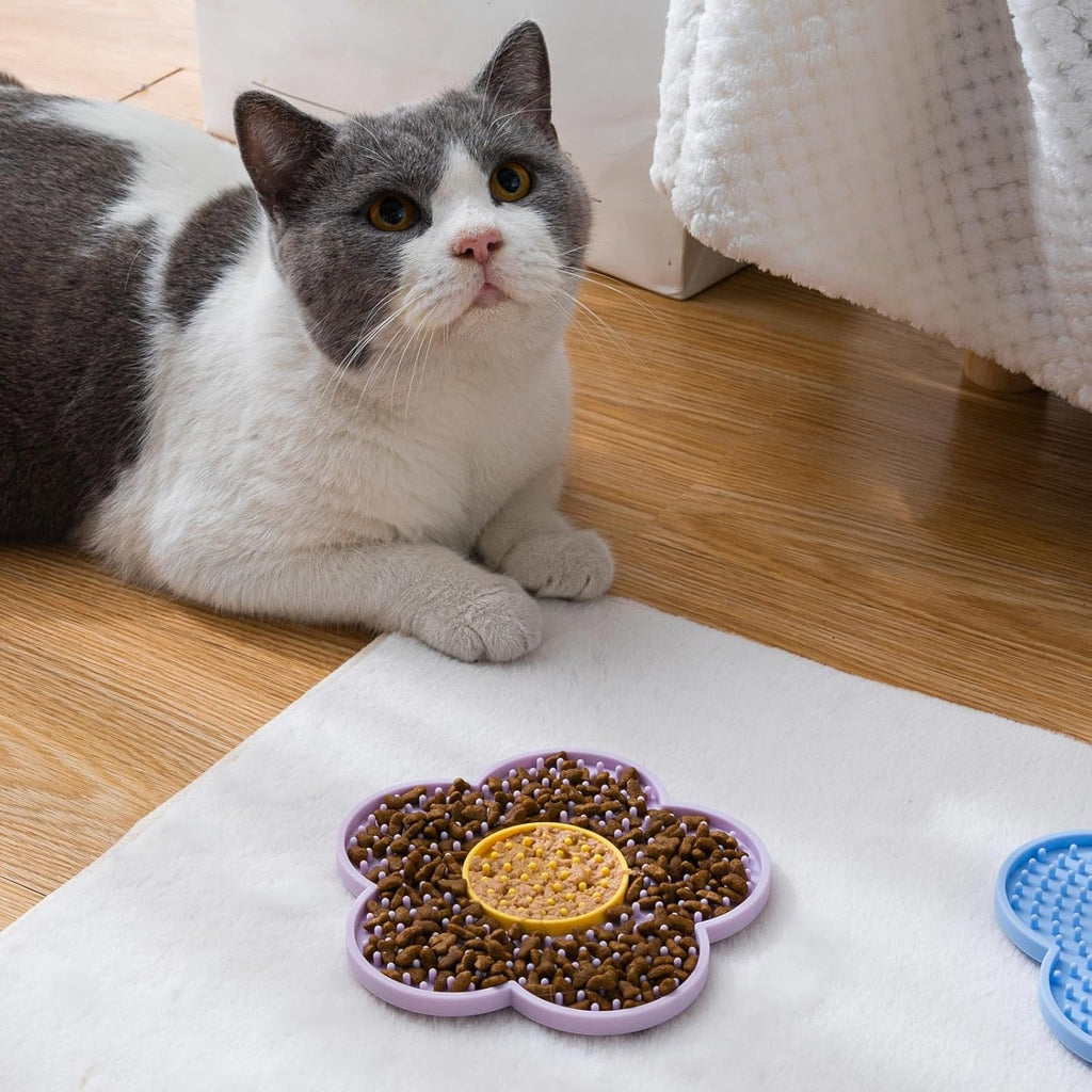 Flower Lick Pad – Slow Feeder for Cats & Dogs