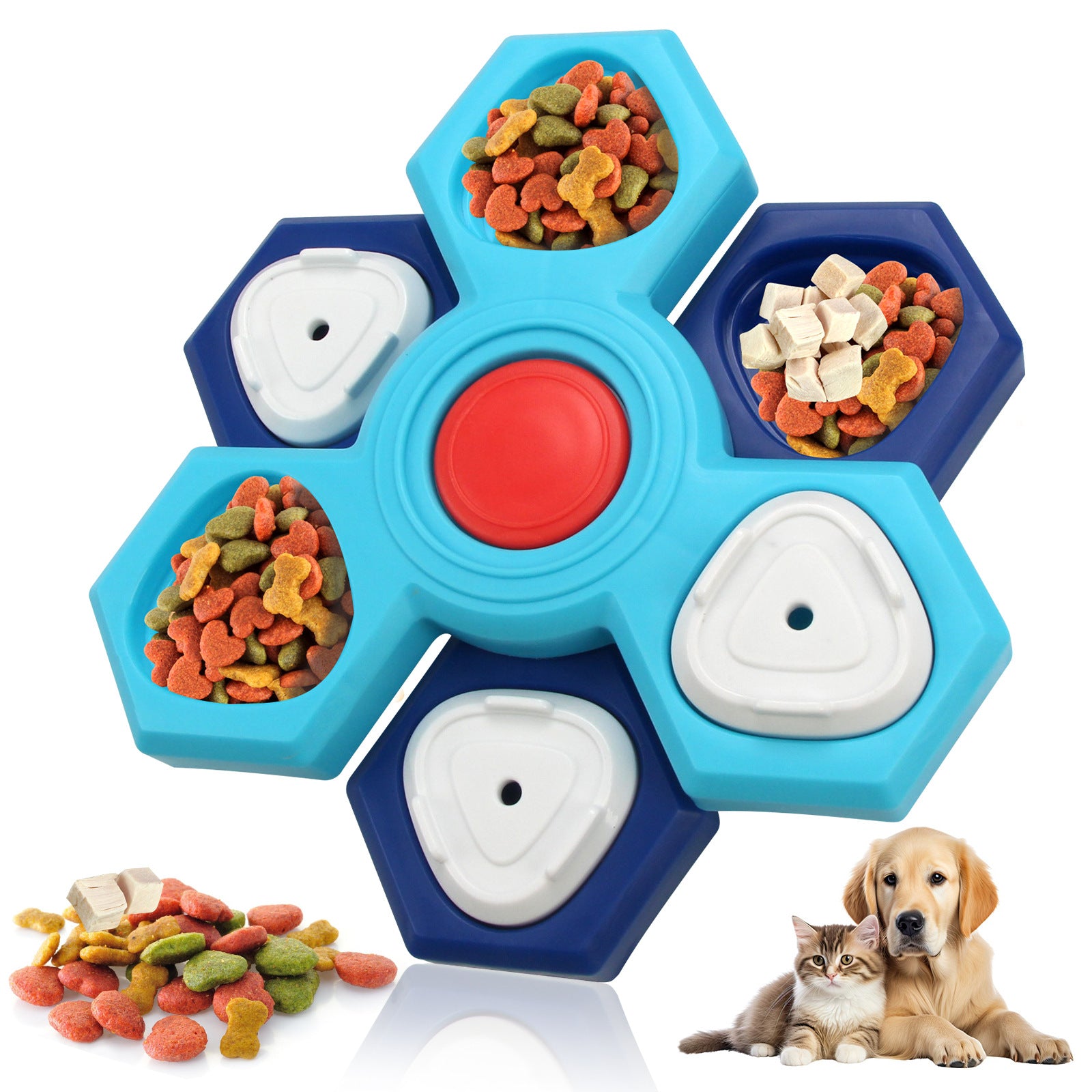 Interactive Dog Puzzle Toy – Treat Dispensing Brain Game