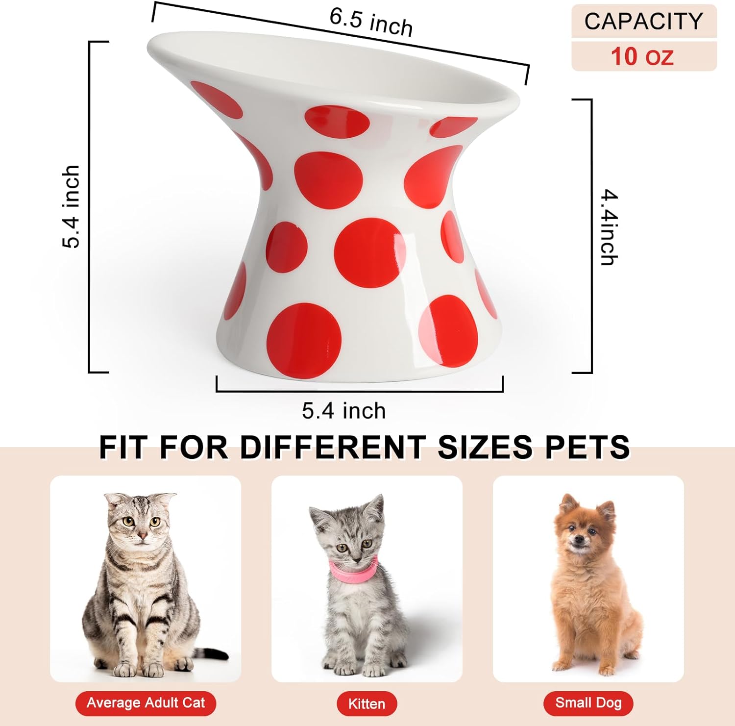 Extra Wide Raised Cat Bowl – Whisker Stress Free