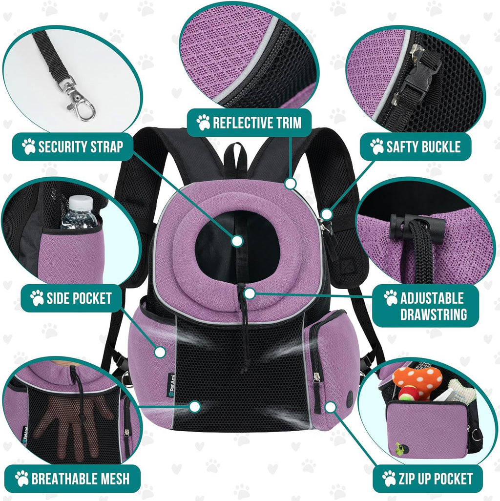 Dog Carrier Backpack – Portable Breathable Travel Bag