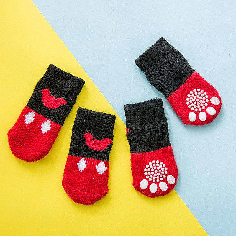 Non-Slip Bottom Pet Socks – Secure Paw Grip