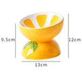 Ceramic Raised Cat Bowl – Anti Vomit Tilted Feeder