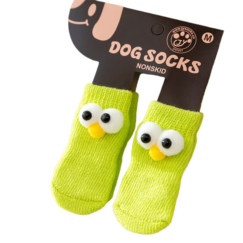 All-Season Dog Socks – Cute Big Eyes Design