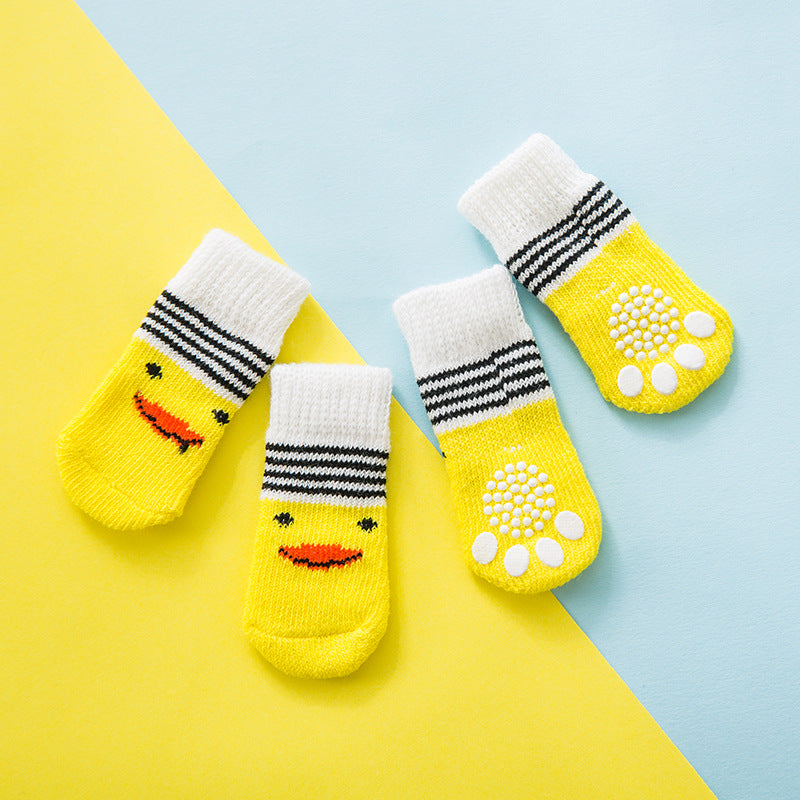 Non-Slip Bottom Pet Socks – Secure Paw Grip