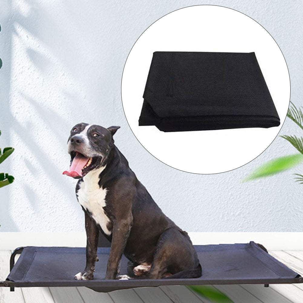 High-Walled Outdoor Trampoline Pet Bed Cot – Black