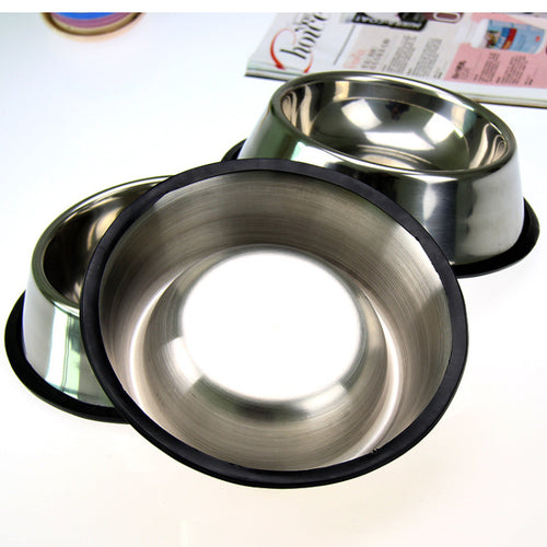 Classic Stainless Steel Pet Bowl – Durable Feeding Dish