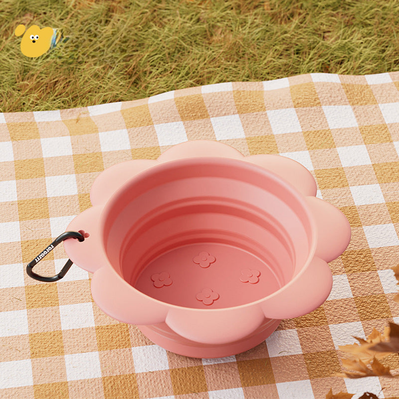 Collapsible Dog Bowl – Silicone Travel Feeding Cup
