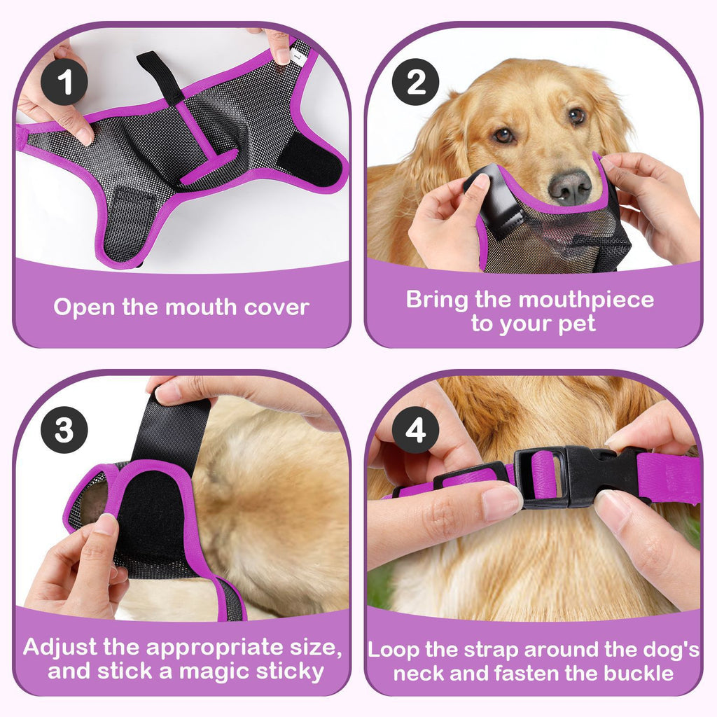 Breathable Mesh Dog Muzzle – Anti-Bite & Anti-Bark