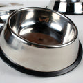Classic Stainless Steel Pet Bowl – Durable Feeding Dish