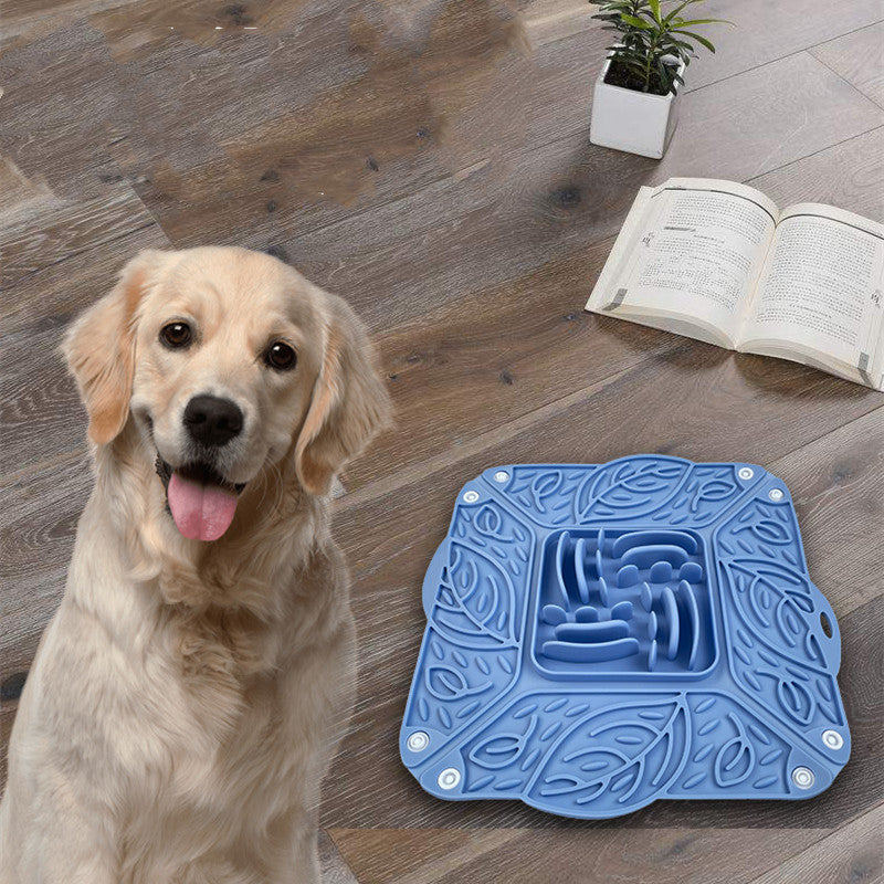 Foldable Silicone Pet Slow Feeder – Multi Functional Bowl