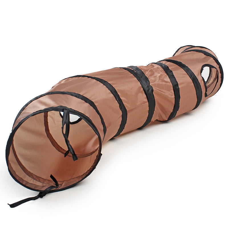 S-Shaped Cat Tunnel – Collapsible Play Toy