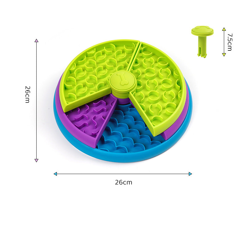 3-Layer Dog Puzzle Bowl – Slow Feeder Interactive Toy