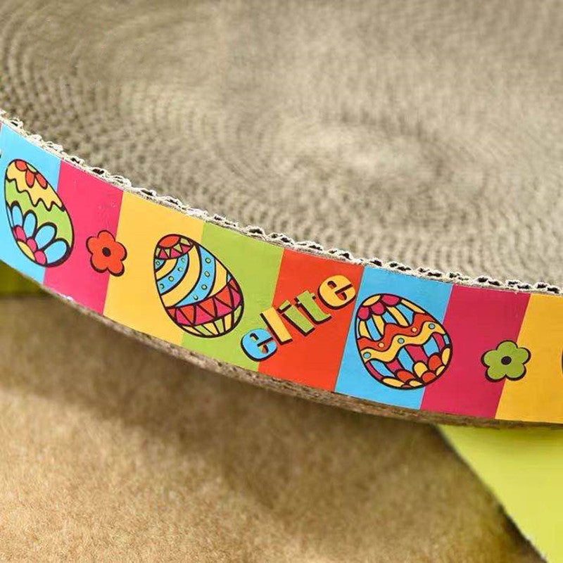 Cat Scratching Board – Corrugated Round Toy