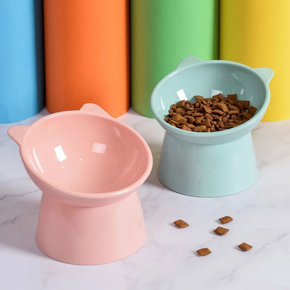 Elevated Tilted Pet Bowl – Anti Vomiting Feeding Dish