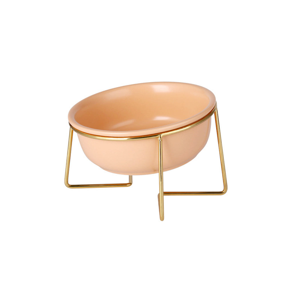 Tilted Ceramic Cat Bowl – Comfortable Mess Free Feeding