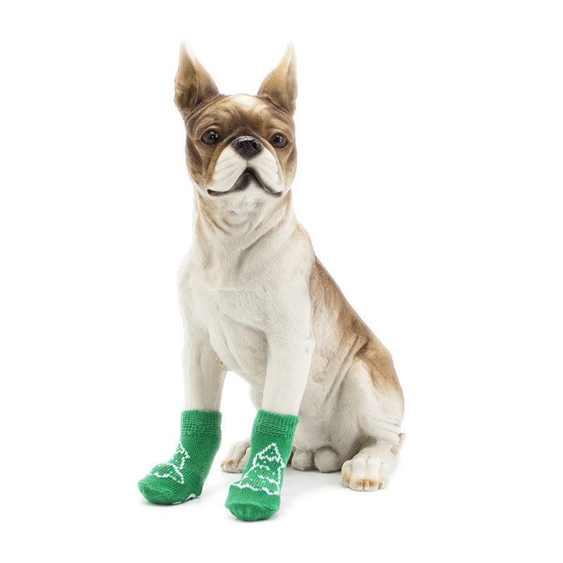 Non-Slip Cotton Dog Socks – Secure Grip