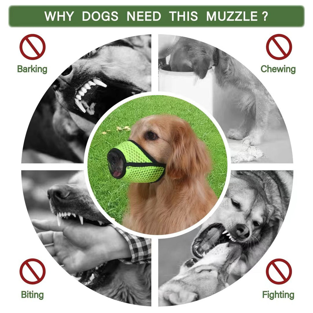 Mesh Dog Muzzle – Anti-Barking & Chewing