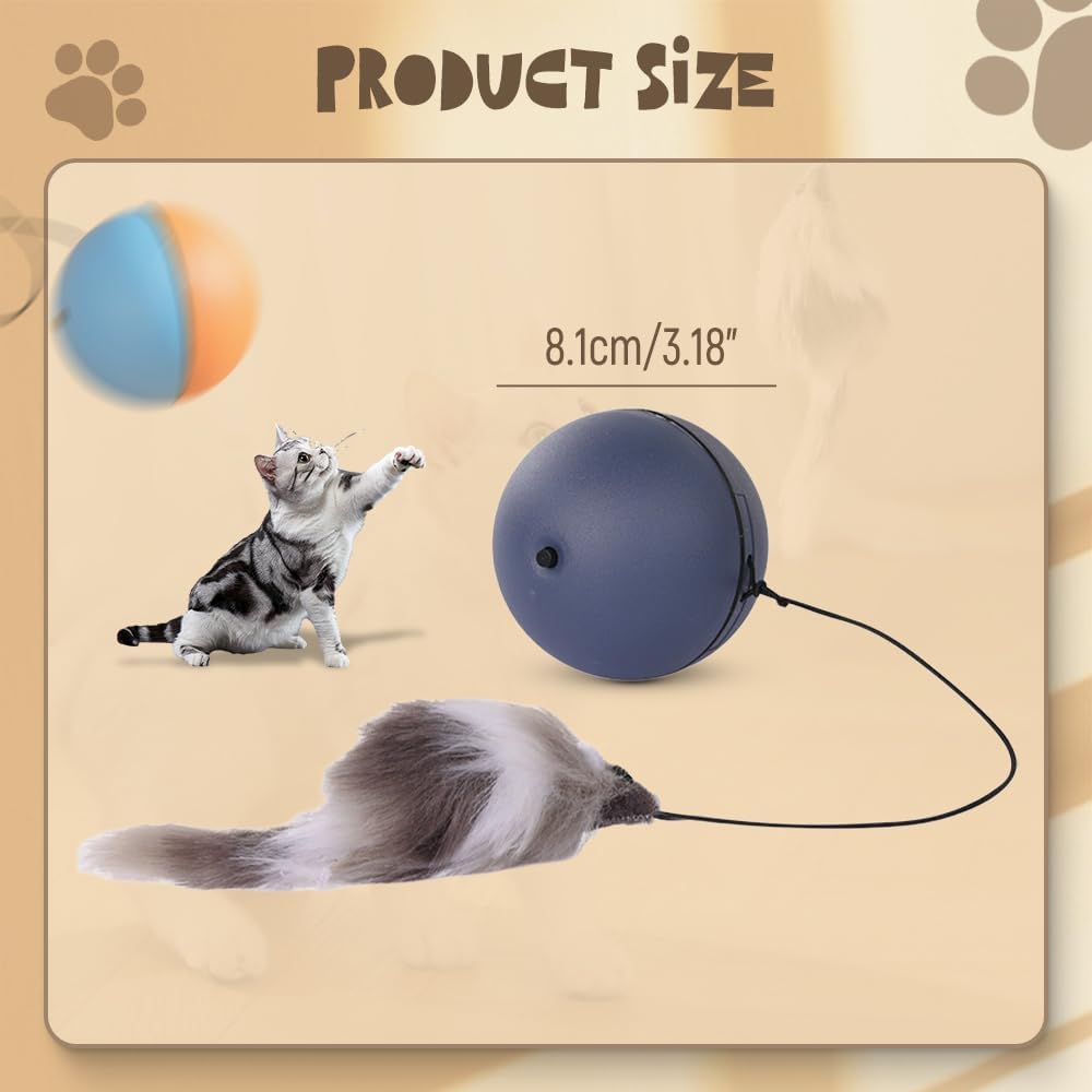 Interactive Cat Ball Toy – Automatic Smart Rolling