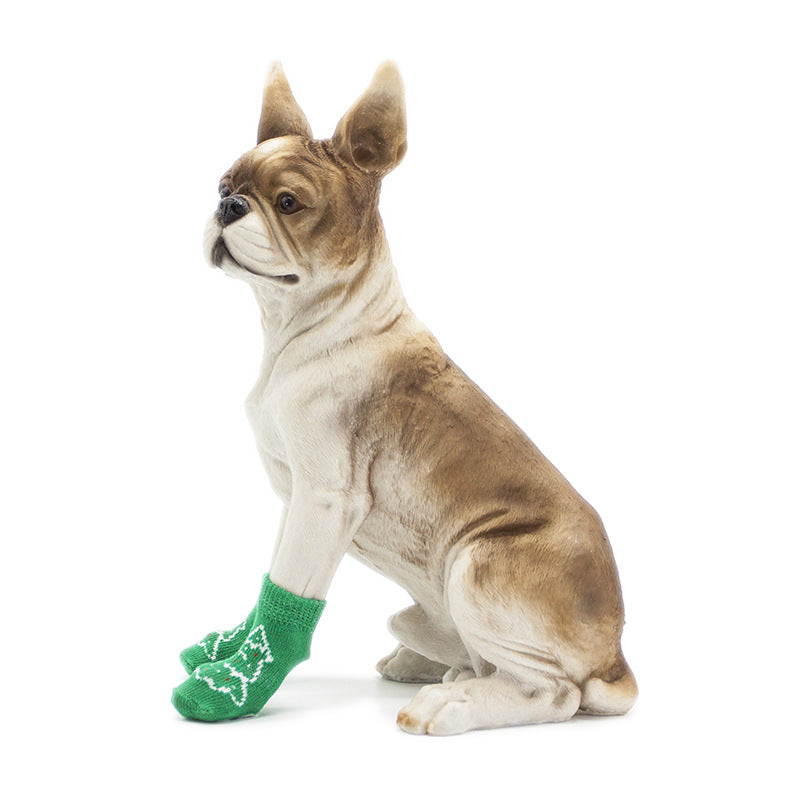 Non-Slip Cotton Dog Socks – Secure Grip