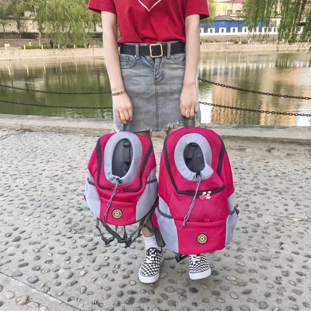 Portable Pet Backpack – Outdoor Dog Carrier Bag