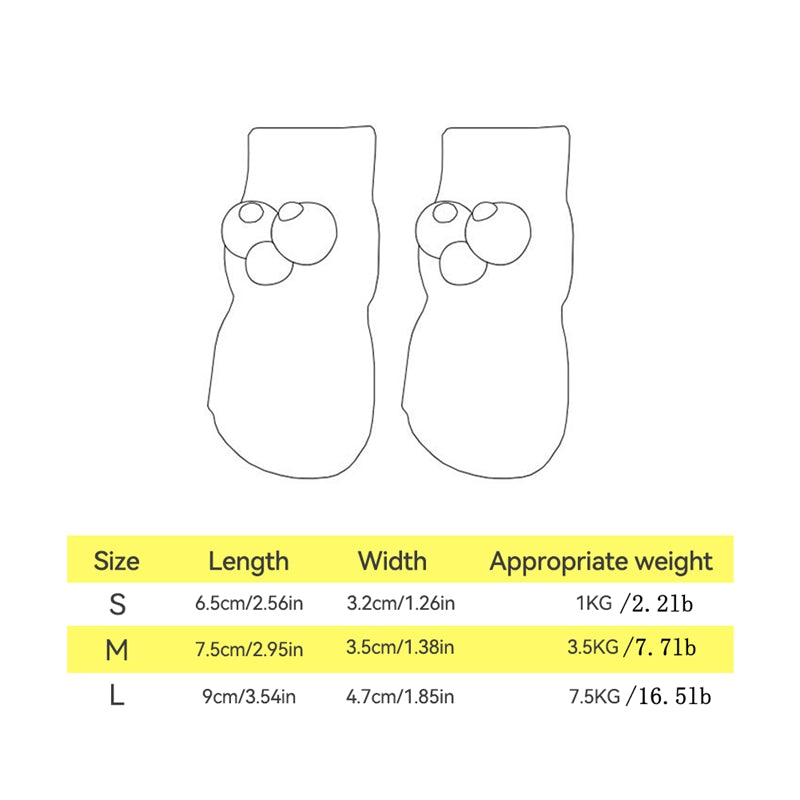 All-Season Dog Socks – Cute Big Eyes Design