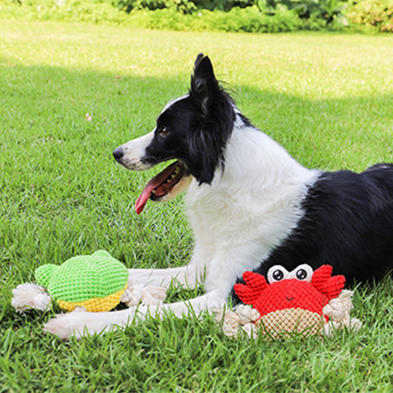 Interactive Dog Rope Toy – Plush Tug of War Chewing Toy