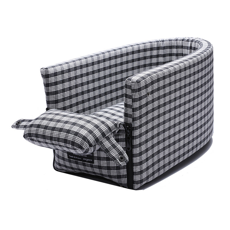 Portable Pet Car Seat – Central Console Non-Slip Booster