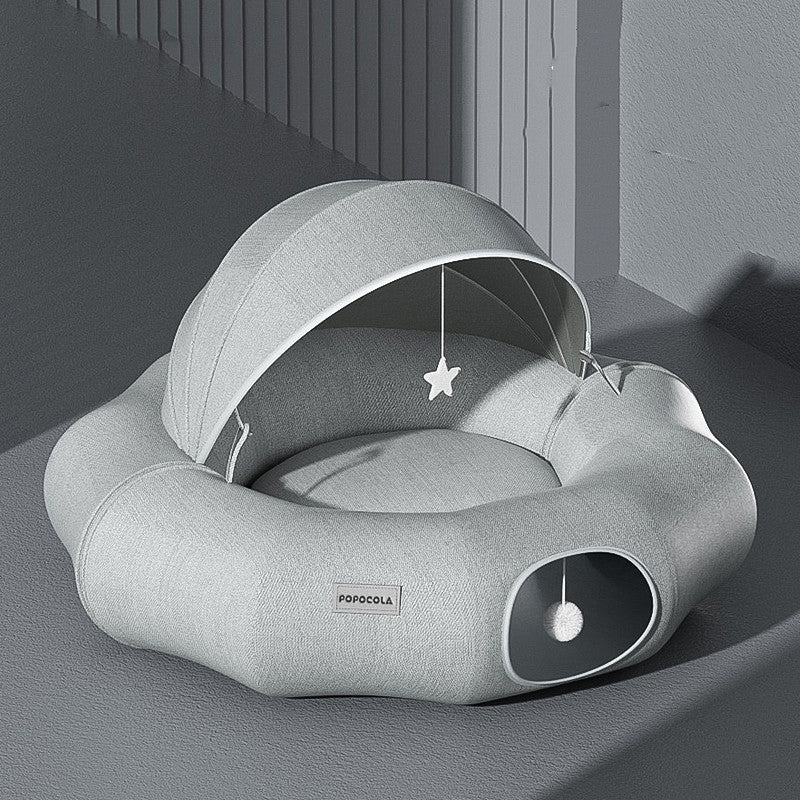 Foldable Cat Tunnel – Donut Crawl Bed