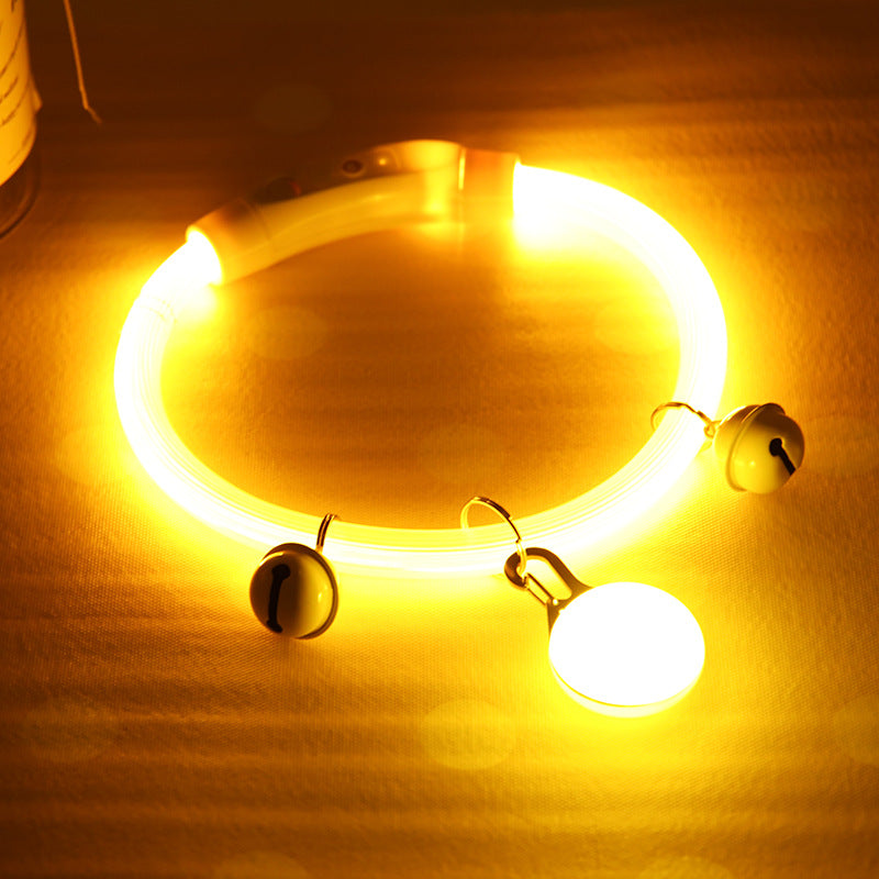 Shiny Luminous Dog Collar – Night Walking Light