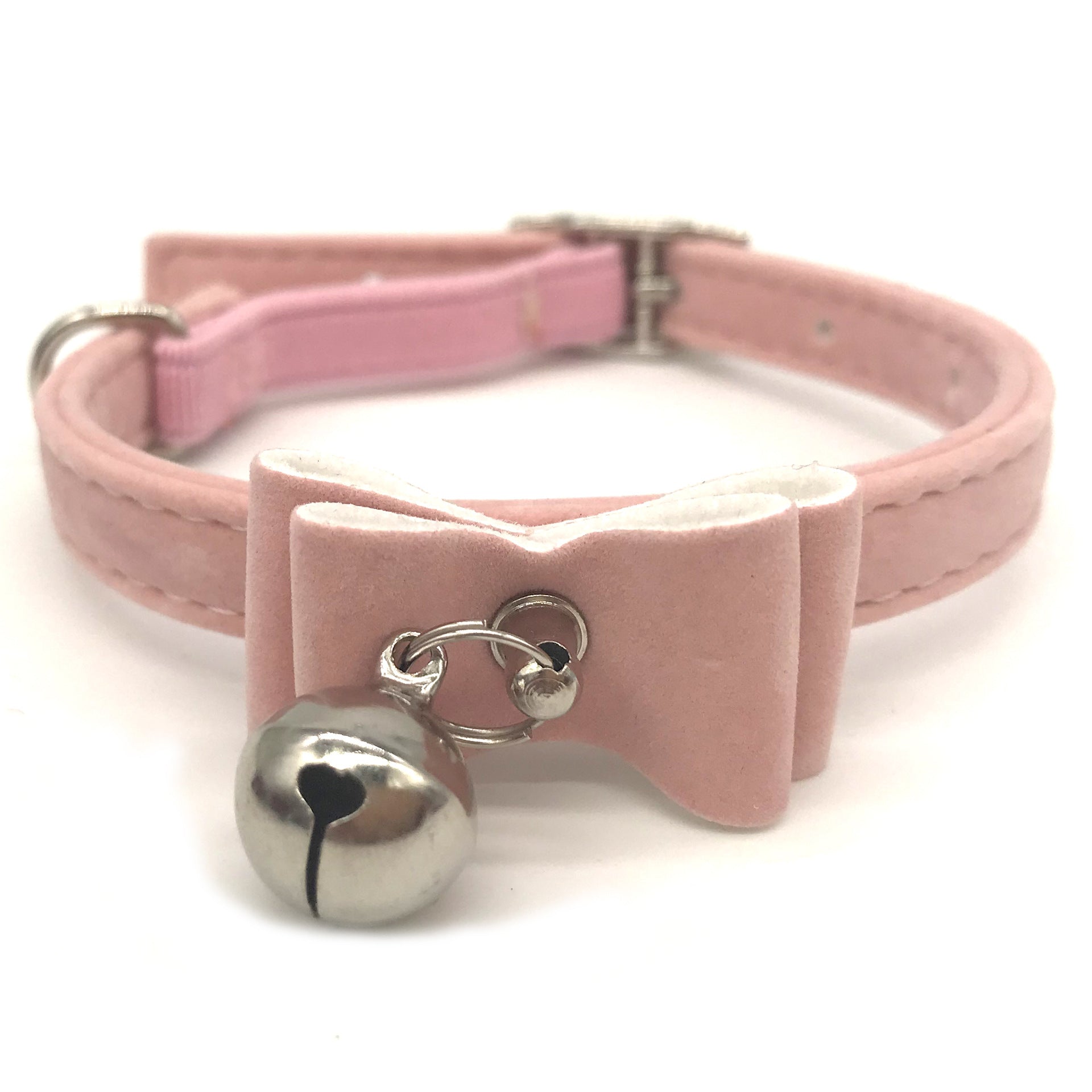 Cat Collar with Bow and Bell – Adjustable & Cute