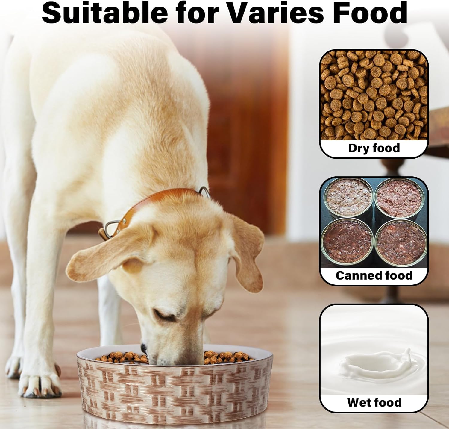 Non-Slip Ceramic Slow Feeder – Safe Eating for Pets