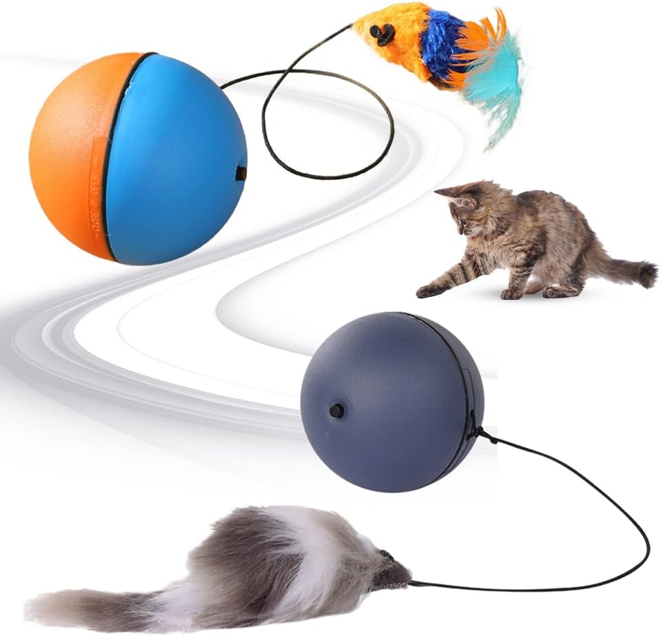 Interactive Cat Ball Toy – Automatic Smart Rolling