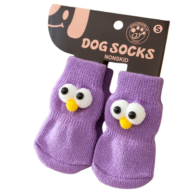 All-Season Dog Socks – Cute Big Eyes Design