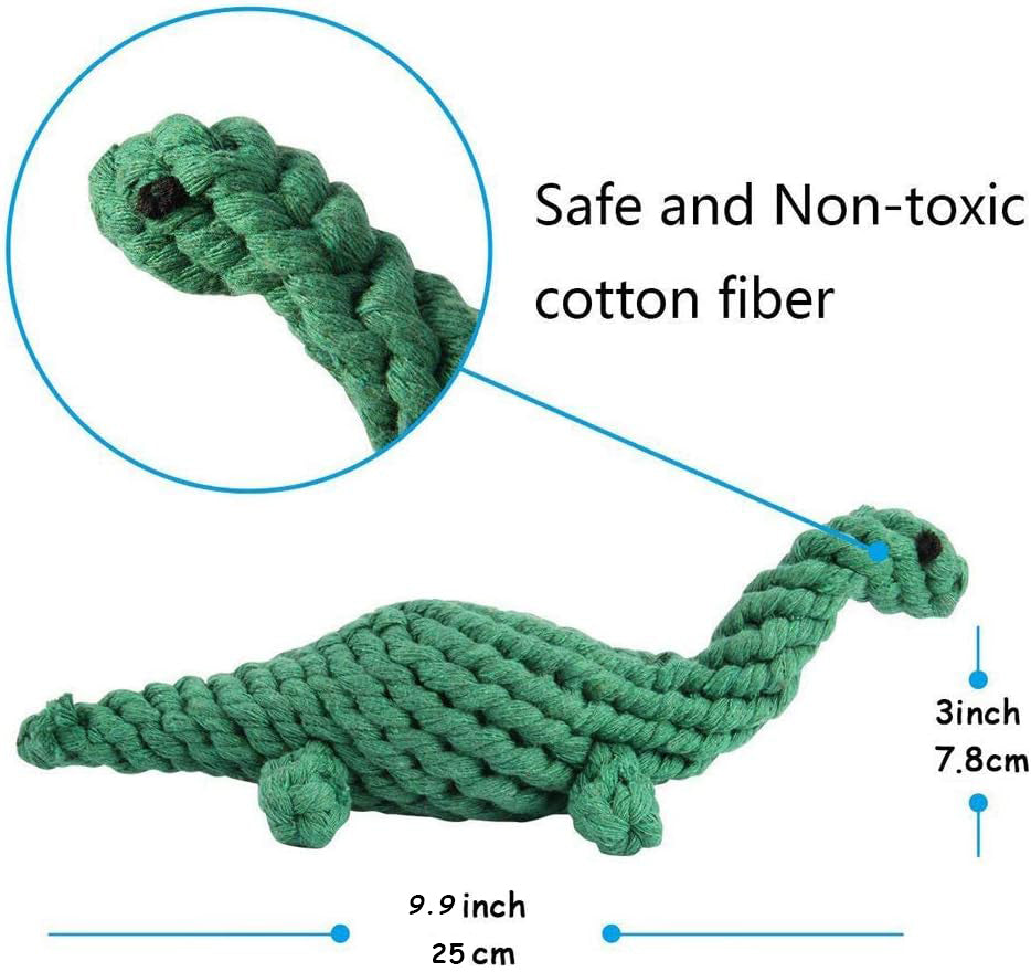 Interactive Dog Rope Toy Set – Animal Design Chew Toys