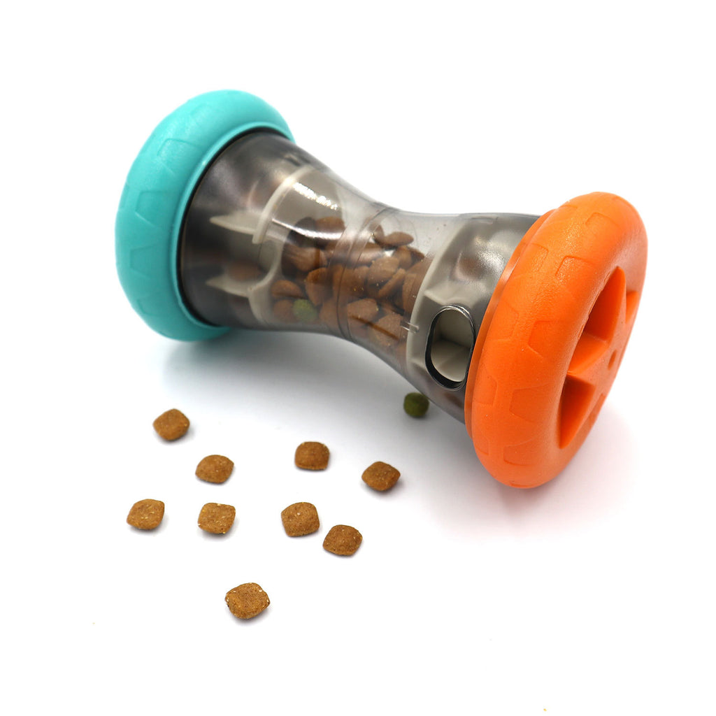 Interactive Pet Puzzle Feeder – Treat Dispensing Rolling Toy