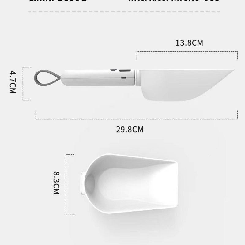 Transparent Pet Food Spoon – Accurate Scale Measurement