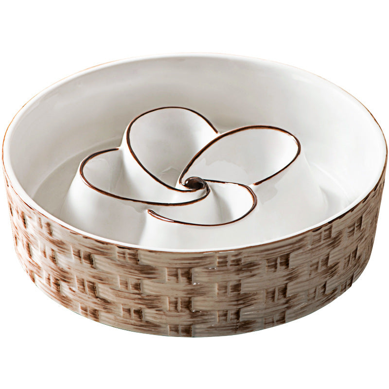 Non-Slip Ceramic Slow Feeder – Safe Eating for Pets