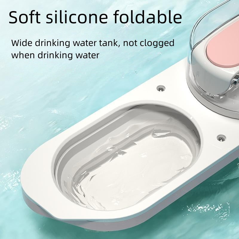 Portable Dog Water Bottle for Outdoor Walks – Foldable Travel Drinking Bowl