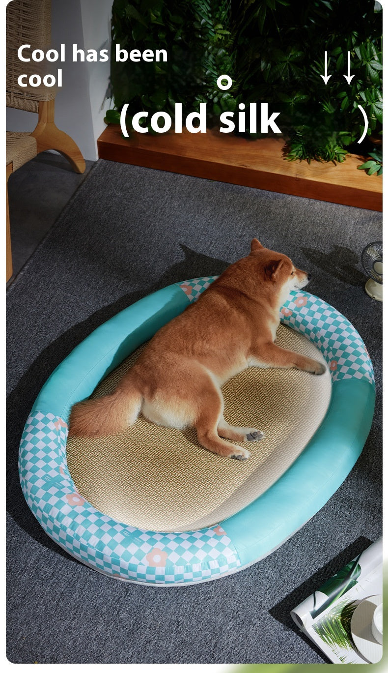 Pet Cooling Mat – Oval Runway Nest Pad