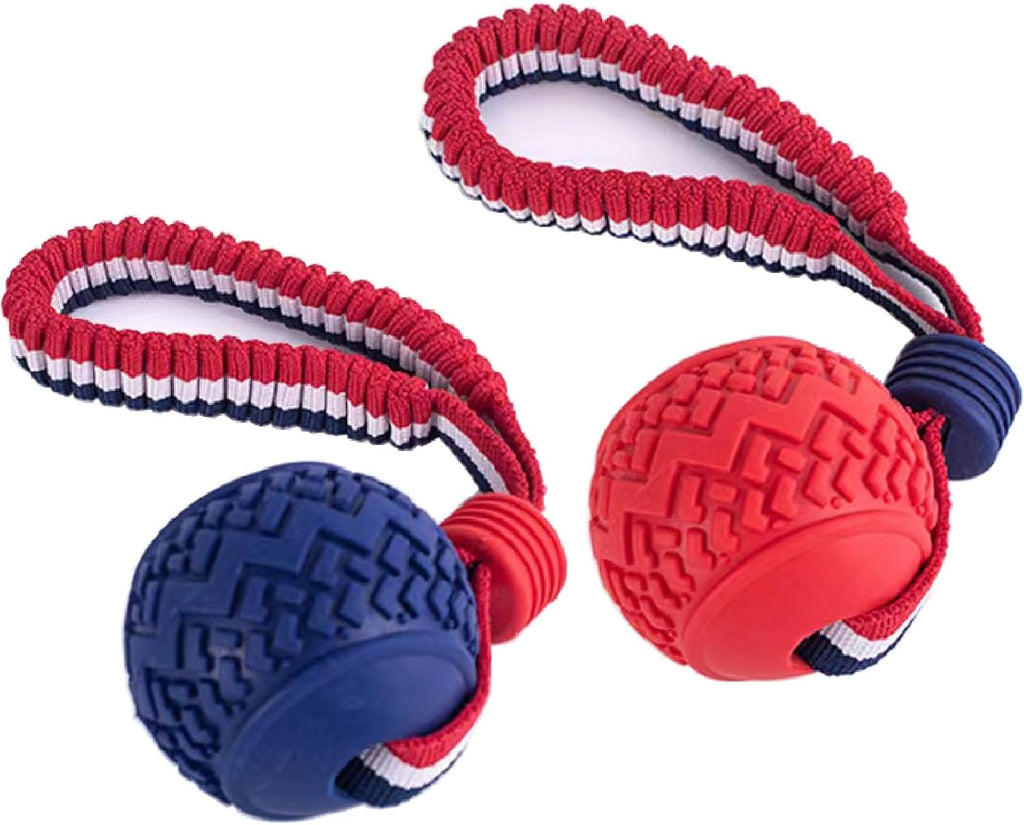 Dog Ball with Rope – Tough Tug Toy