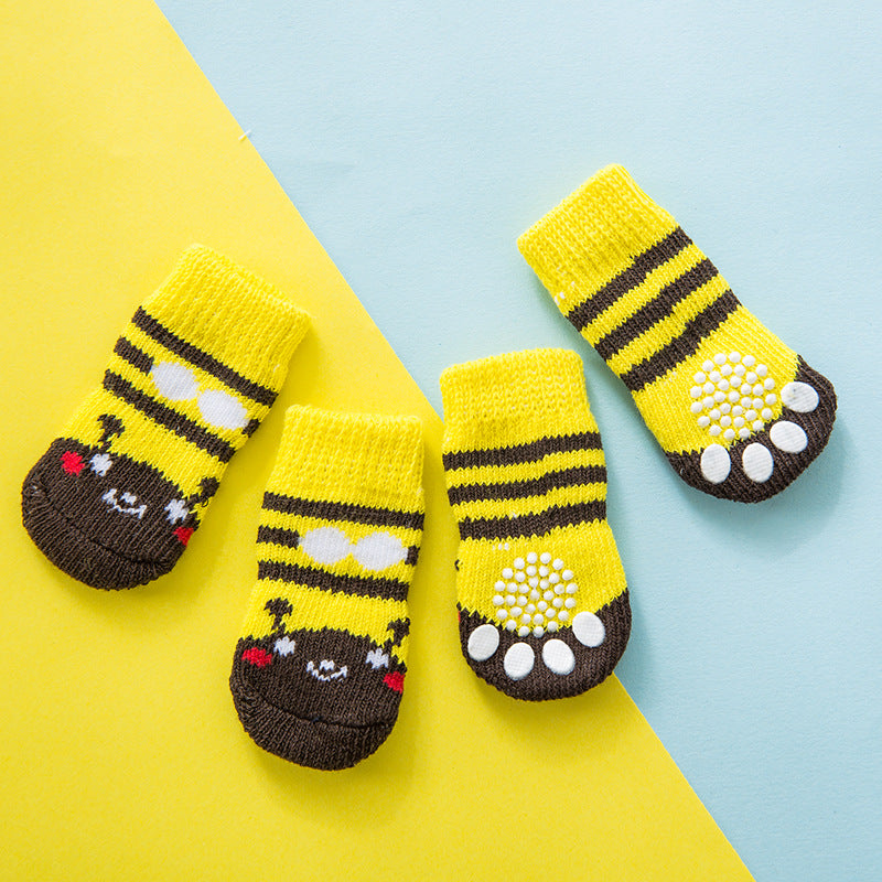 Non-Slip Bottom Pet Socks – Secure Paw Grip
