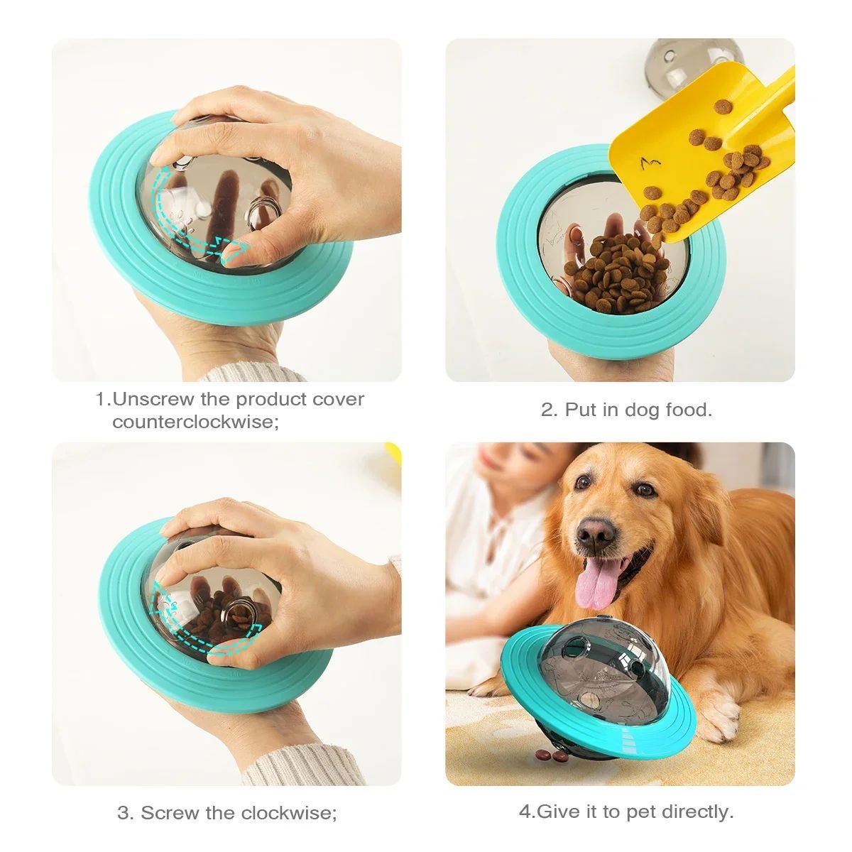 Interactive Dog Treat Ball – Slow Feeder IQ Toy