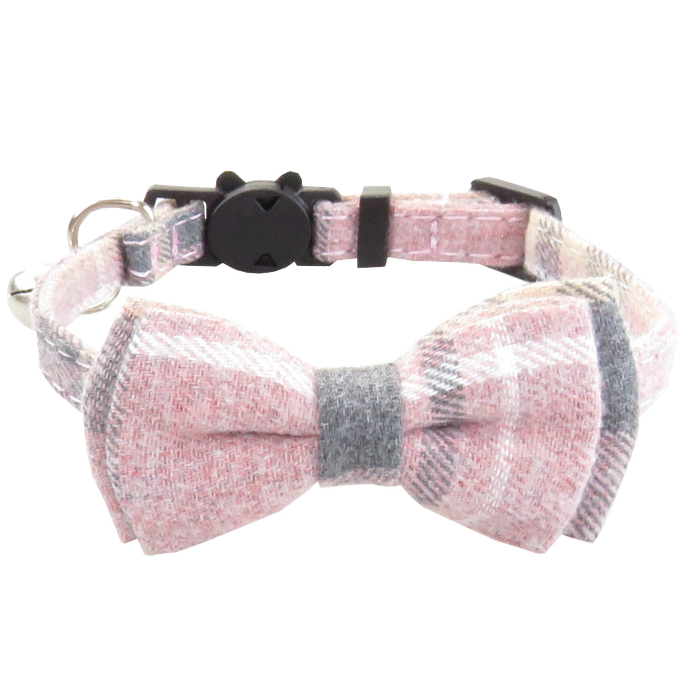 Plaid Bow Tie pet Collar – Adjustable Breakaway Design