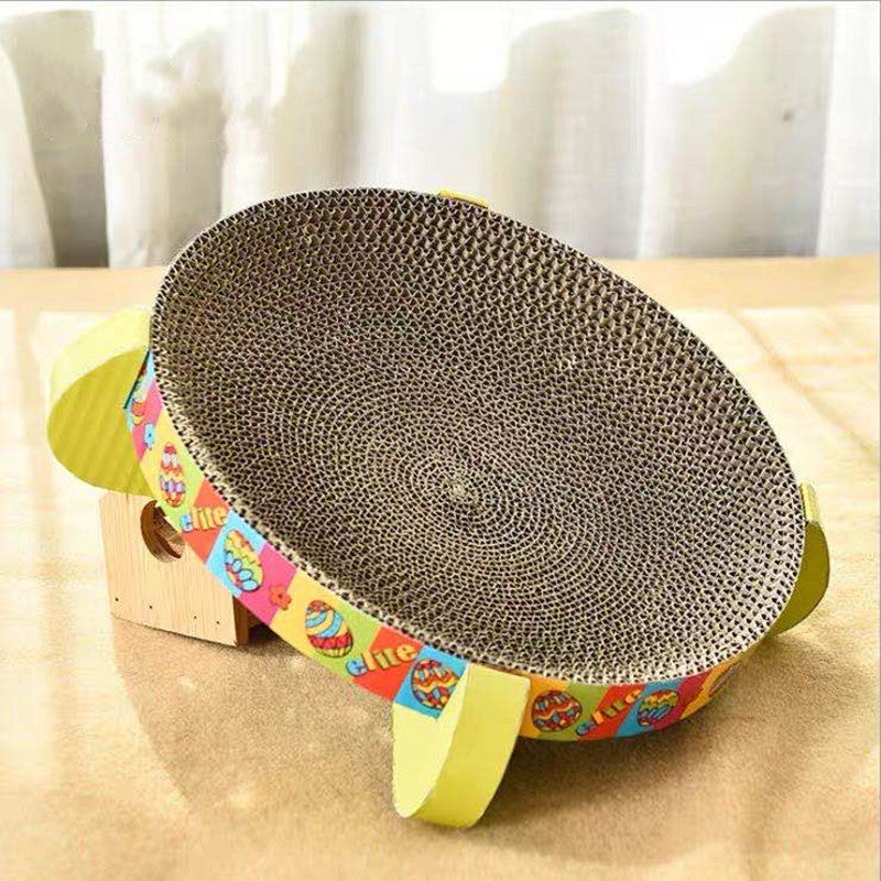 Cat Scratching Board – Corrugated Round Toy
