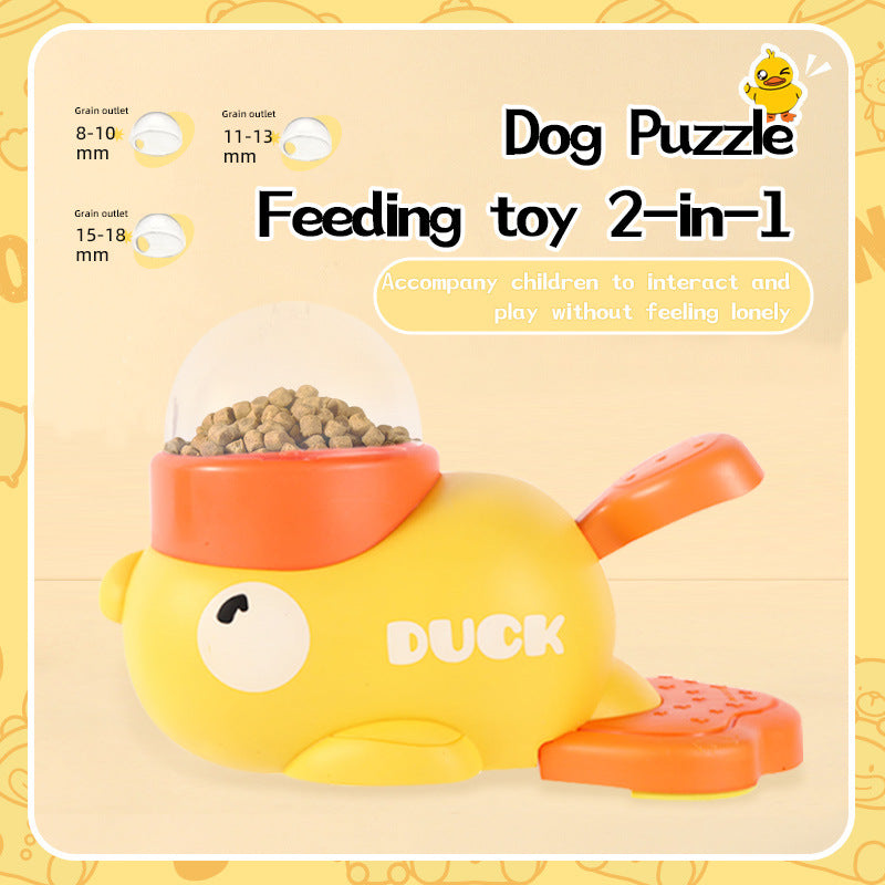 Cartoon Duck Dog Toy – Puzzle Slow Feeder